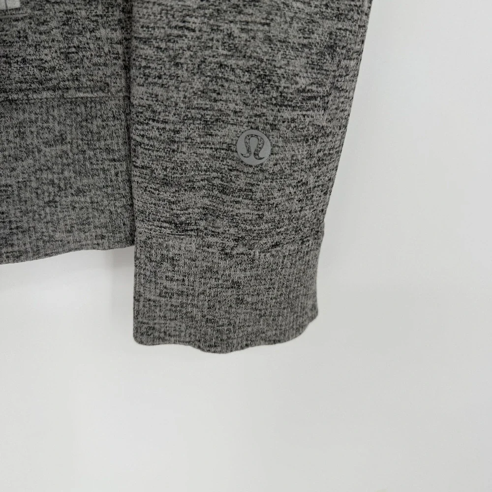 Lululemon Engineered Warmth Jacket Full Zip Grey Space Dye Merino Wool XL